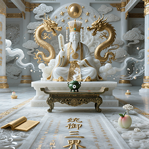 玉帝靈簽神像